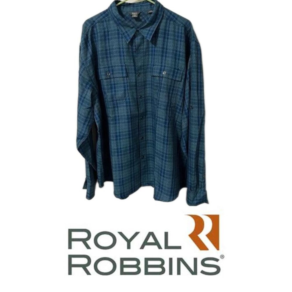 Royal Robbins plaid shirt- XXL relaxed fit